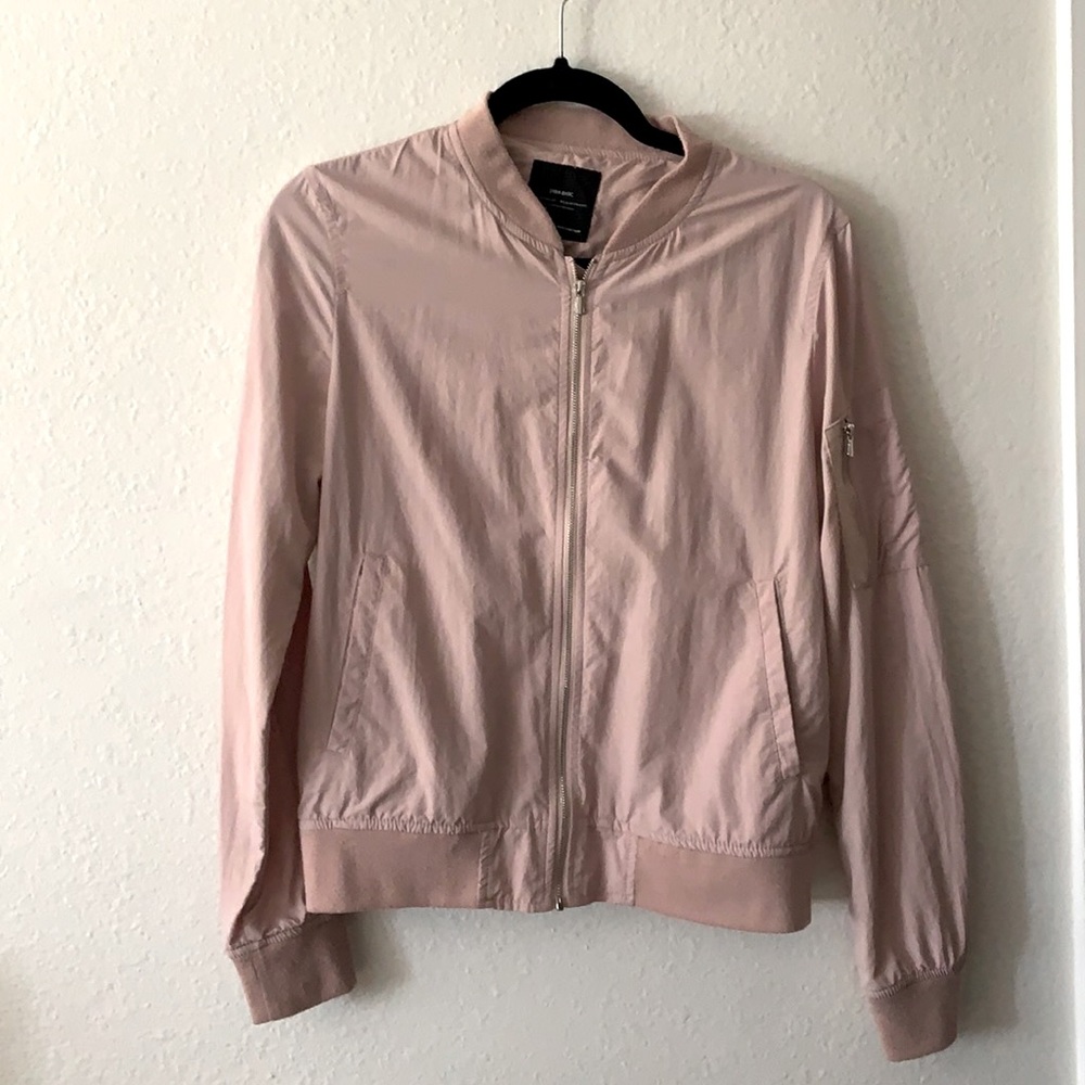 Zara Pastel Pink Bomber Jacket